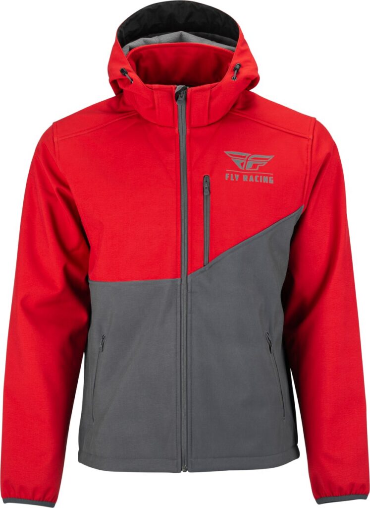FLY RACING Checkpoint Jacket (2024) — Grey/Red