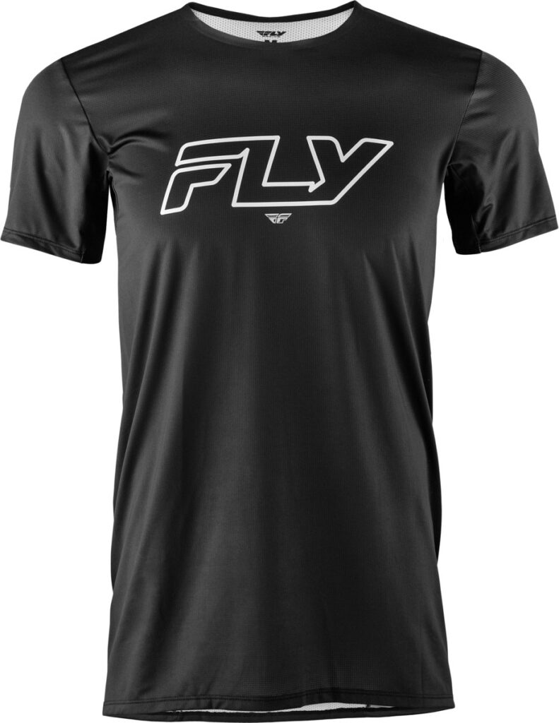 FLY MTB Enduro Short Sleeve Jersey (2026) — Black/White