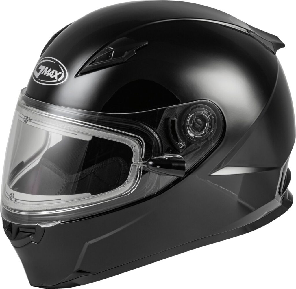 GMAX FF-49S Helmet w/Electric Shield — Black