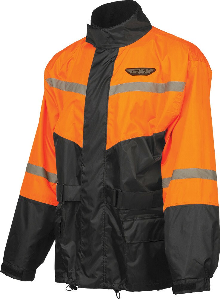 FLY RACING 2-Piece Rain Suit — Black/Orange