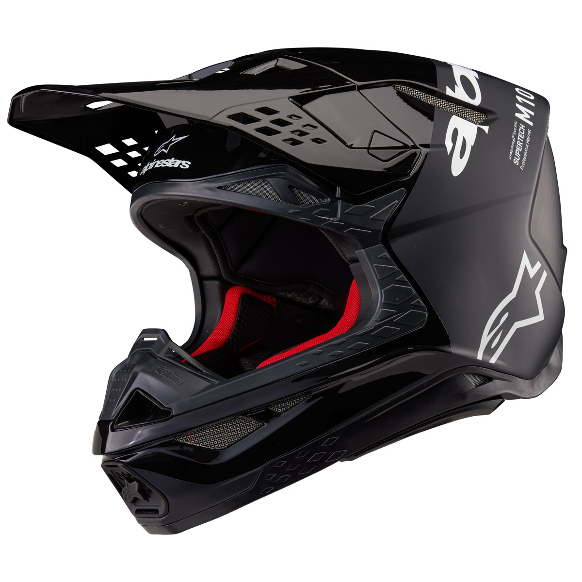 ALPINESTARS S-M10 Helmet — Black/Dark Grey — FLOOD