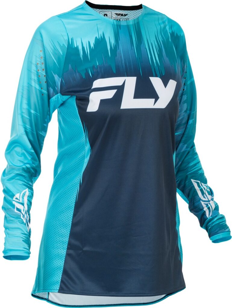 FLY RACING 2026 Women's Lite Jersey — Aqua/Navy/White