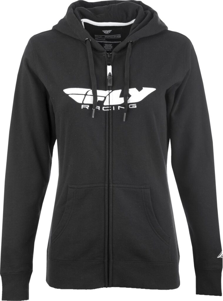 FLY RACING Women's Corporate Zip Up Hoodie — Black
