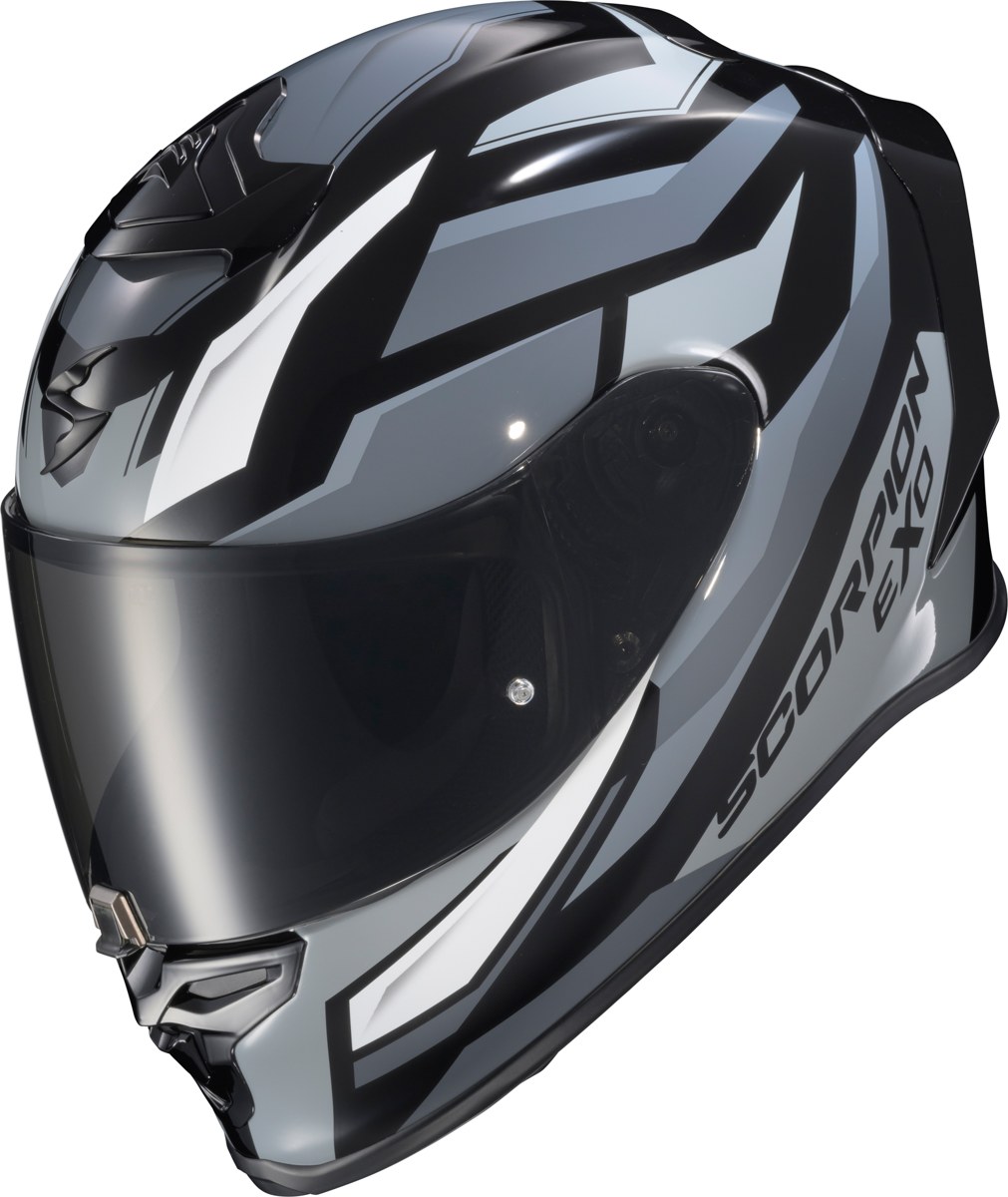 SCORPION EXO EXO-R1 Air Full Face Helmet — Black/Orange/Grey — RAVEN