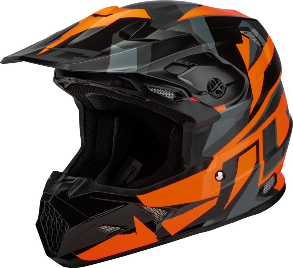 GMAX MX-96 Splinter Helmet — Black/Orange — SPLINTER