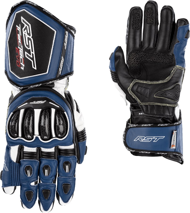RST Tractech EVO 4 CE Glove — Blue/White/Black