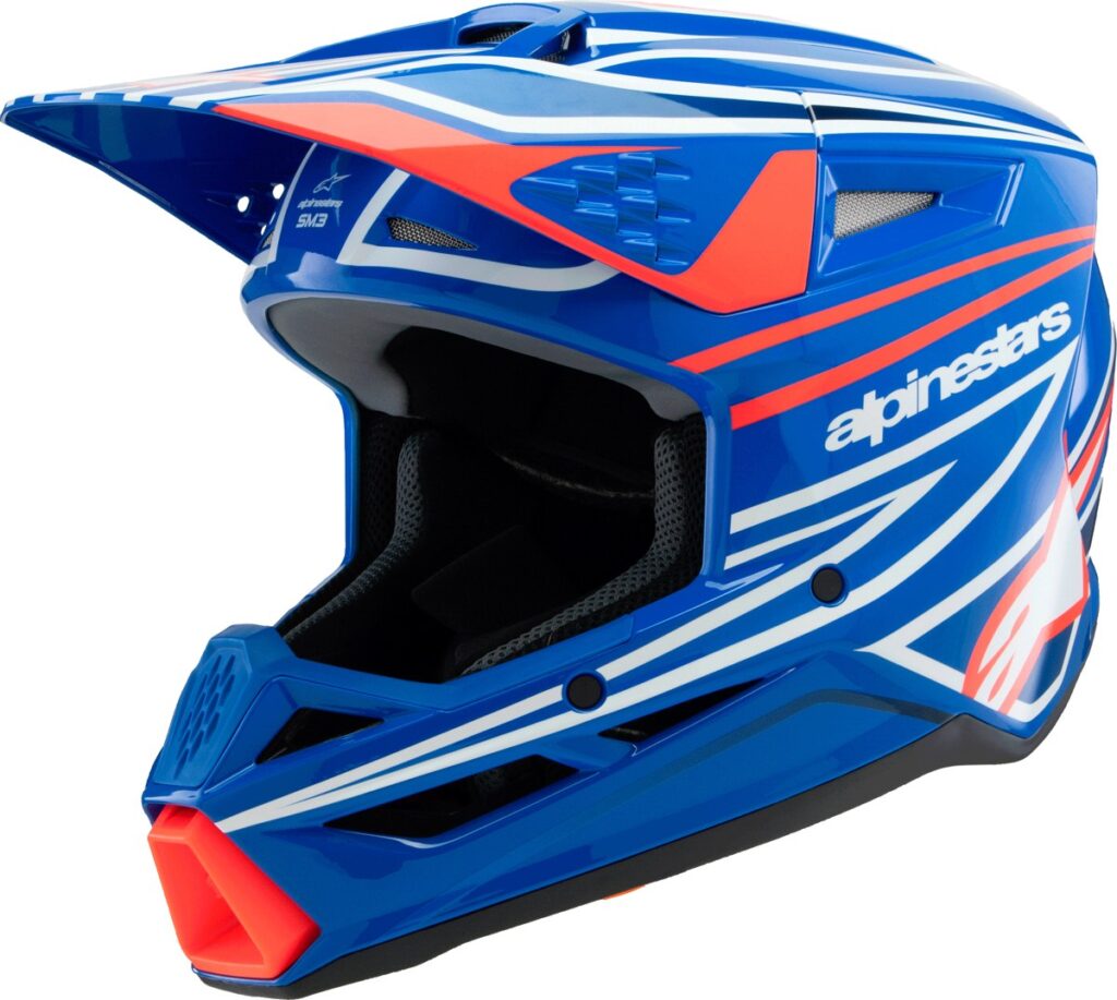 ALPINESTARS SM3 Youth Wurx Helmet — Blue/Red/White/Black — WURX