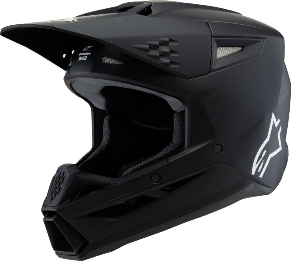 ALPINESTARS SM3 Youth Solid Helmet — Black — SOLID