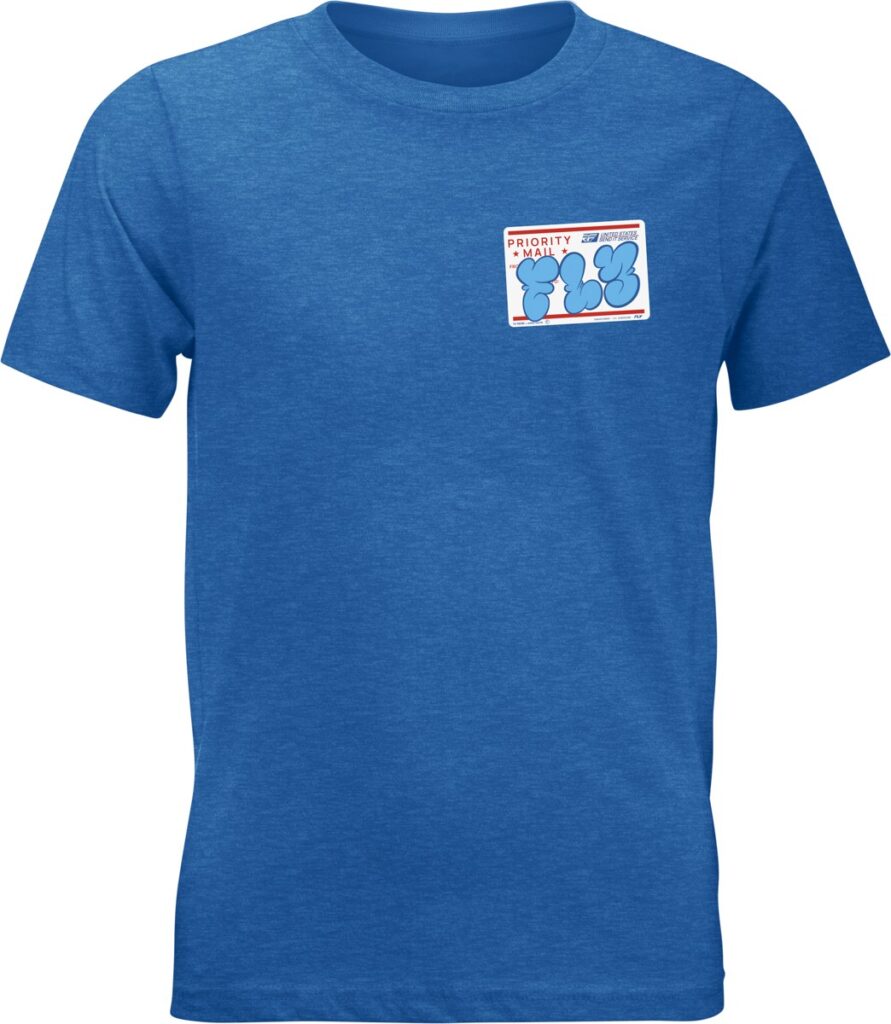 FLY RACING Fly Graffiti Youth Tee — Blue — GRAFFITI