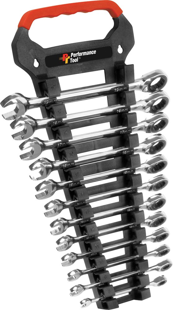PERFORMANCE TOOL 12 Pc Met Ratchet Wrench Set - W30642