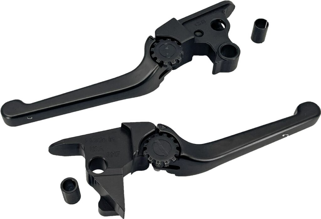 PSR Anthem Lever Set Black Softail 15-24 Cable - 12-00656-22