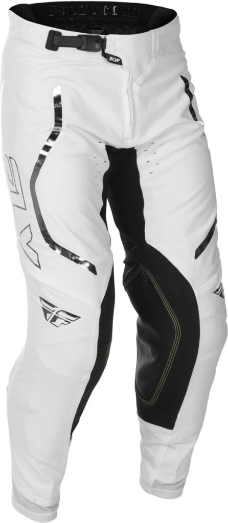 FLY RACING Evolution DST LE Flash Pants — White/Silver — FLASH