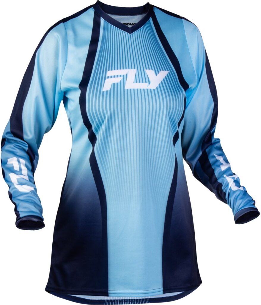 FLY RACING Women's F-16 Lift Jersey (2027) — Aqua/Navy/White — LIFT