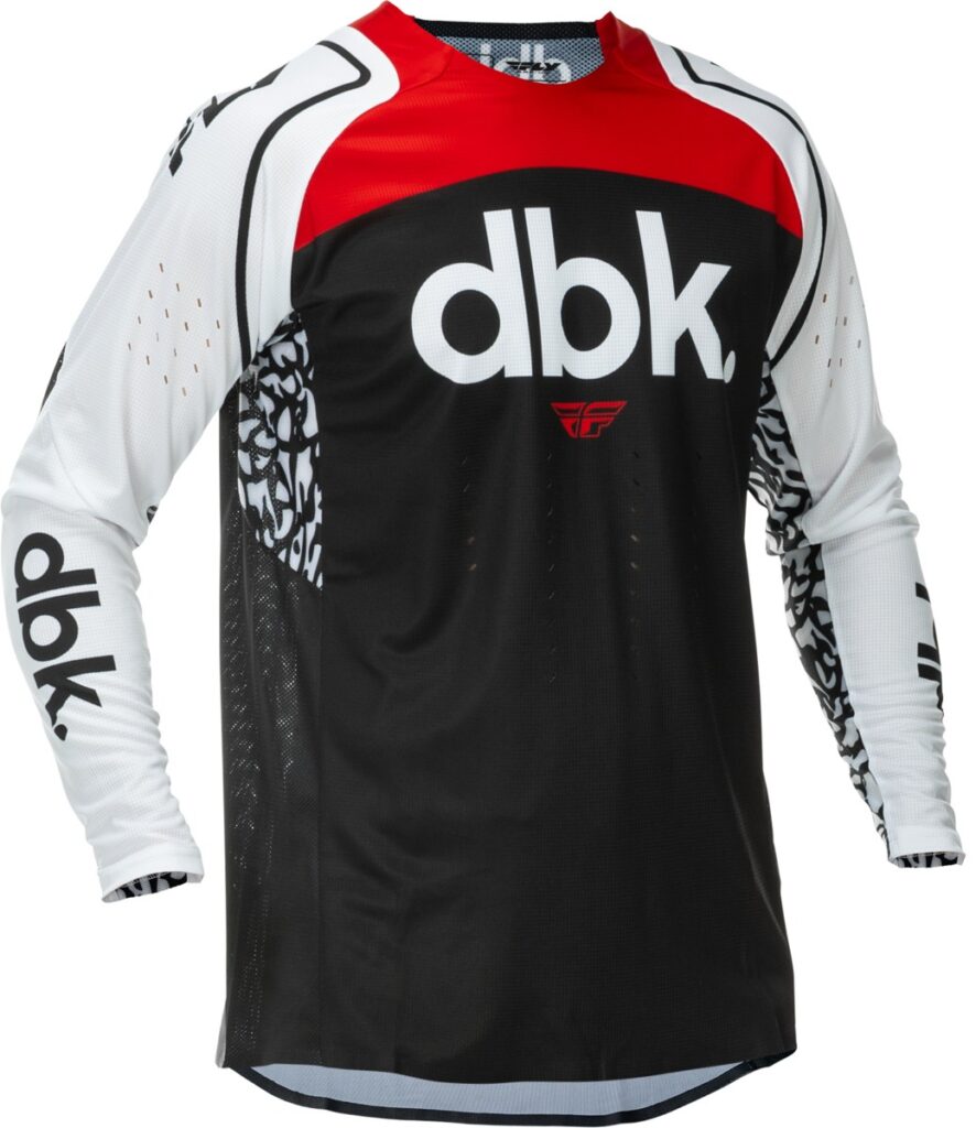 FLY RACING Evolution DST DBK Jersey (2026) — Black/Red/White