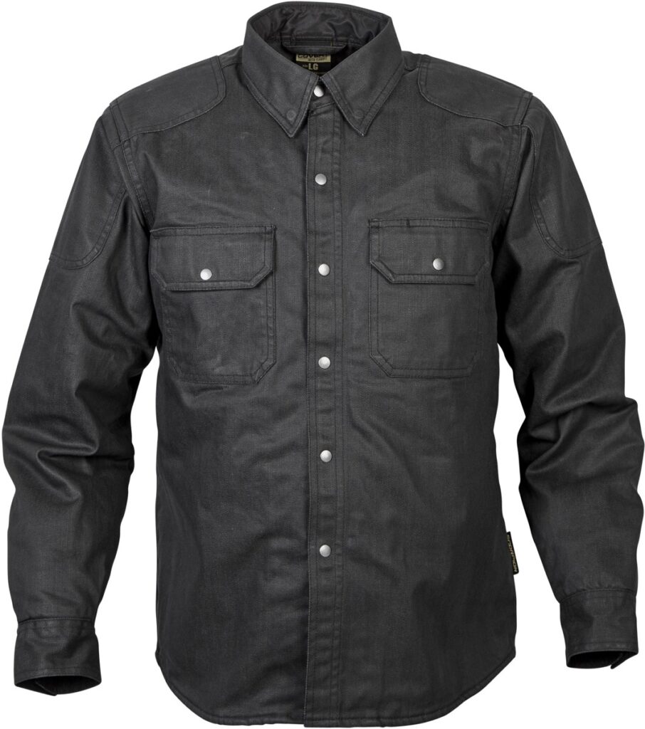 SCORPION EXO Covert Wax Riding Shirt — Black — WAX