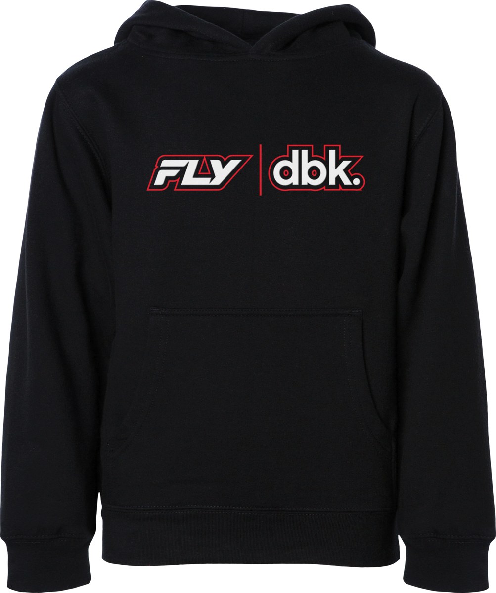 FLY RACING Youth FLY DBK Wheelie Hoodie — Black — WHEELIE