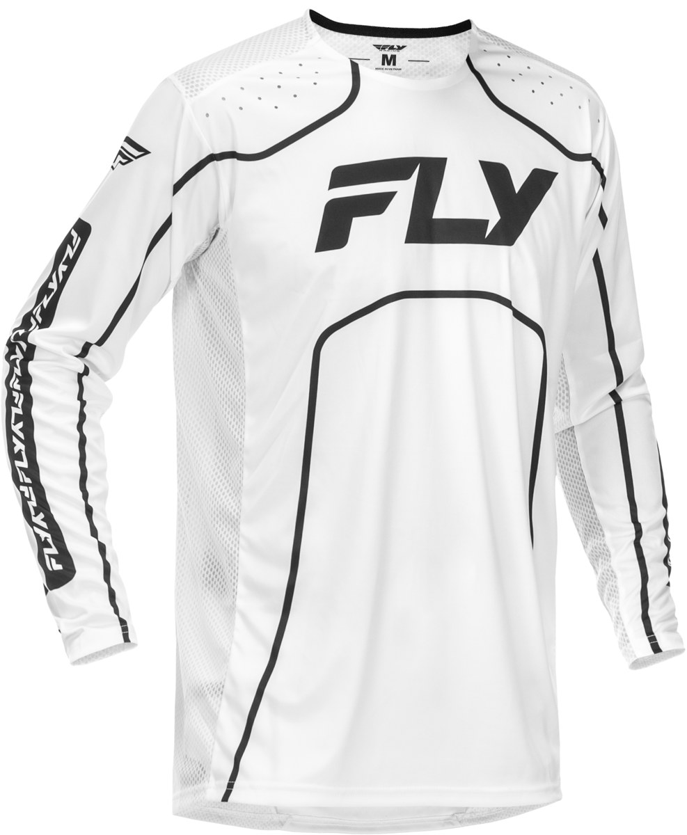 FLY RACING Rayce Bicycle Jersey (2026) — White/Black