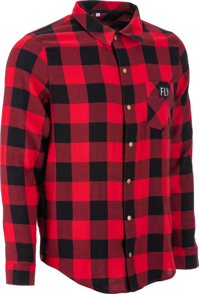FLY RACING Tek Flannel — Red/Black