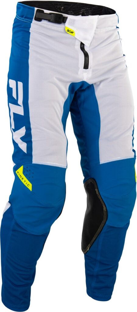FLY RACING Kinetic Mesh Pants (2026.5) — Blue/White/Hi-Vis Yellow