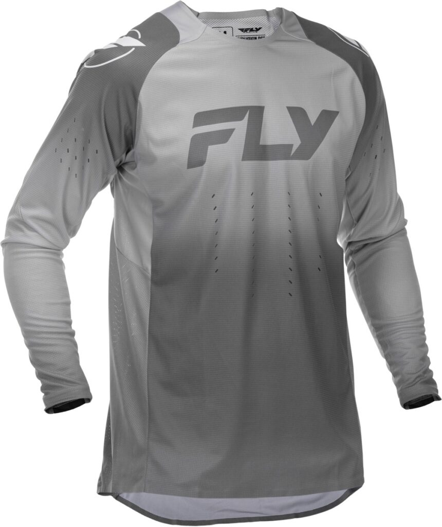 FLY RACING Evolution DST Jersey (2026) — White/Grey