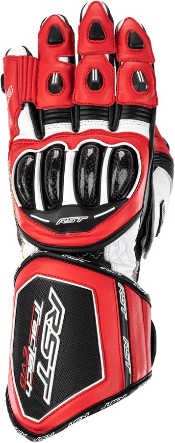 RST Tractech EVO 4 CE Glove — Red/White/Black