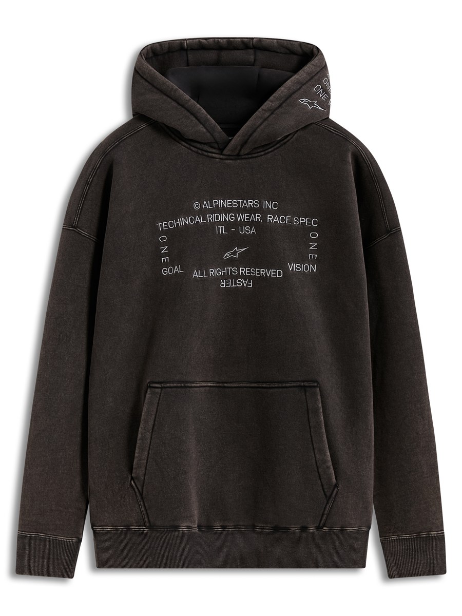ALPINESTARS Infinite Washed Oversized Hoodie — Black