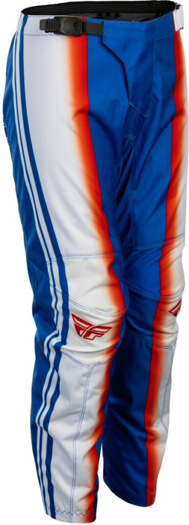 FLY RACING Youth F-16 Raze Pants (2027) — Red/White/Blue — RAZE