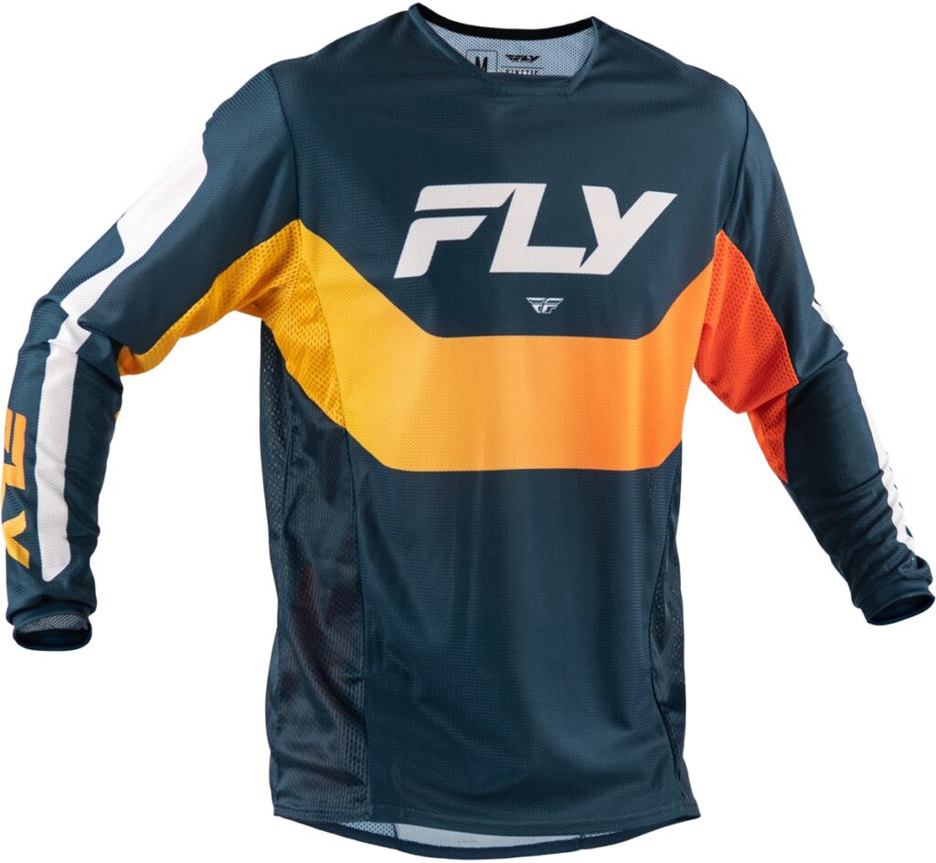 FLY RACING Kinetic Mesh Jersey (2026.5) — Navy/Orange