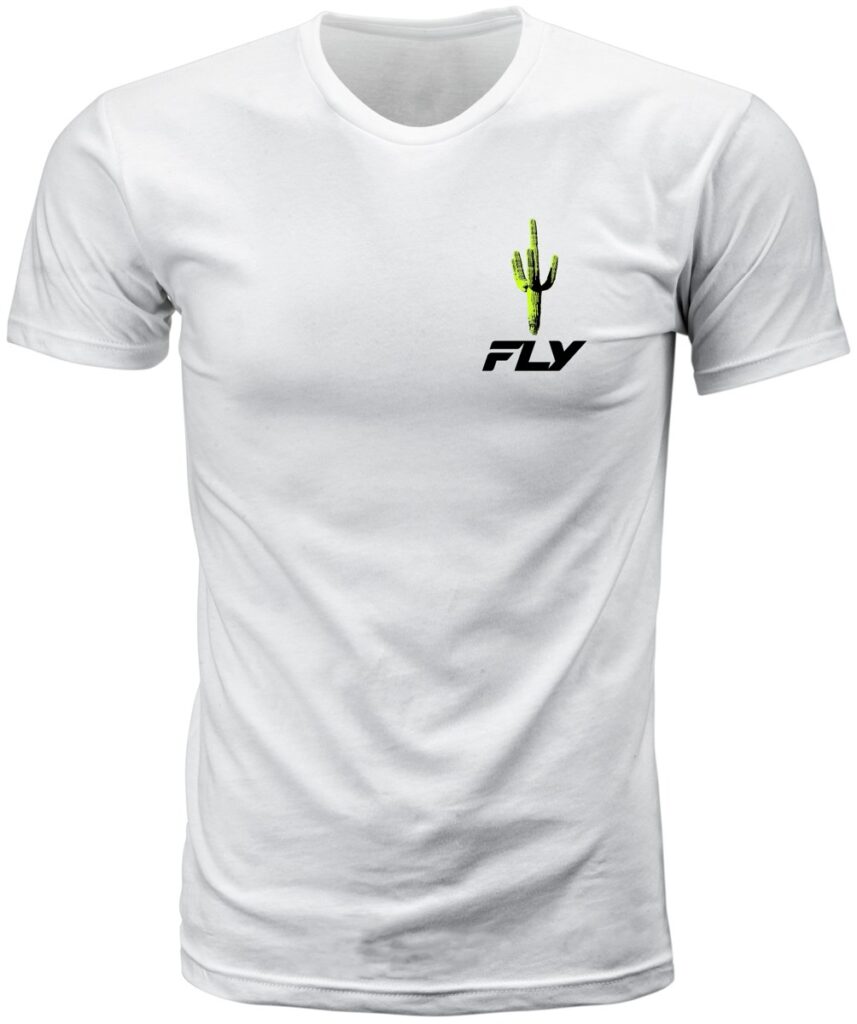FLY RACING Desert Tee — White — DESERT