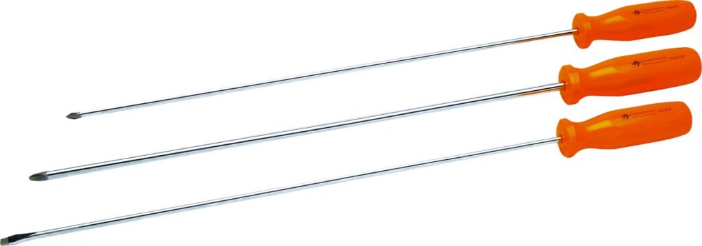 PERFORMANCE TOOL 3 Pc Long Screwdriver Set - W924