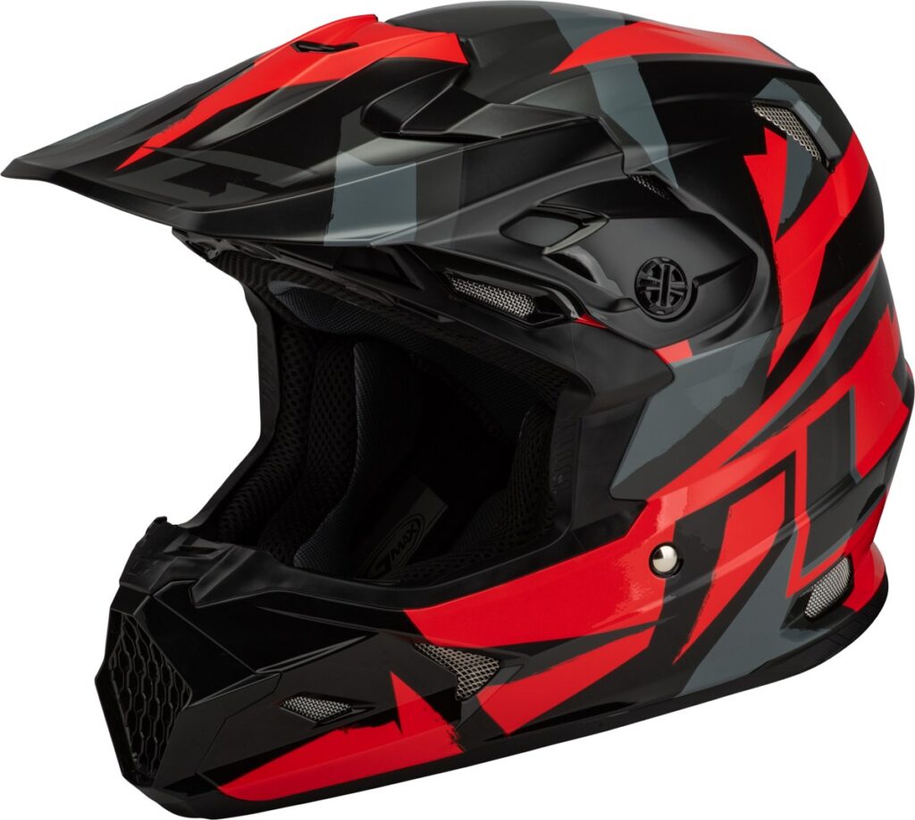 GMAX MX-96 Splinter Helmet — Black/Red — SPLINTER
