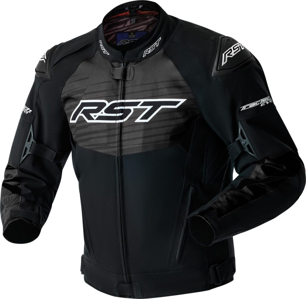 RST Tractech Evo D3O Textile Jackets — Black/White