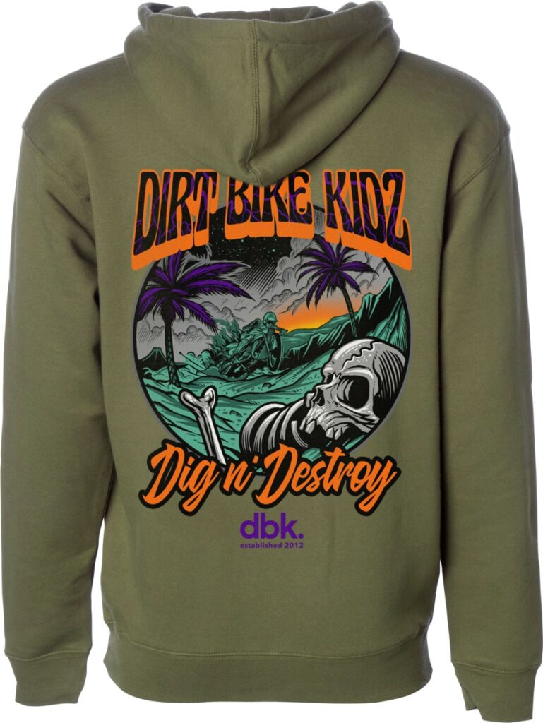 DBK Youth Boneyard Hoodie (2026) — Military Green