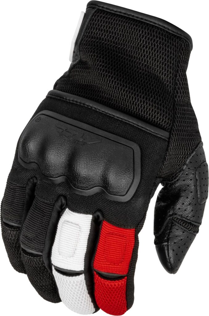 FLY RACING Coolpro Force Gloves (2023) — Black/White/Red