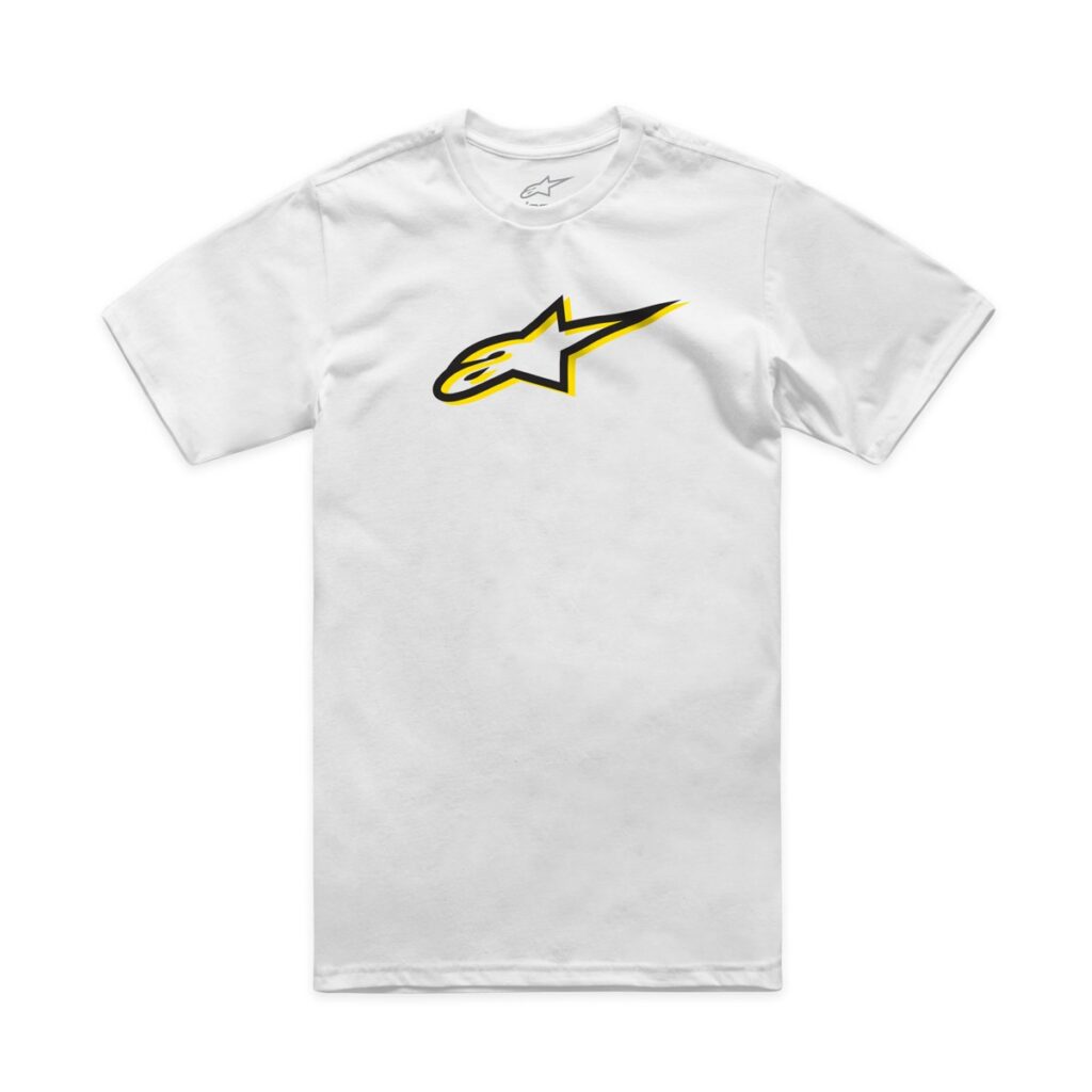 ALPINESTARS Ageless Shadow CSF Tee (2024) — White/Black — SHADOW