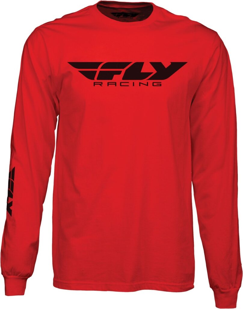 FLY RACING Corporate Long Sleeve Tee — Red