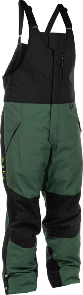 FLY RACING Outpost Float Bib (2027) — Green/Hi-Vis/Black