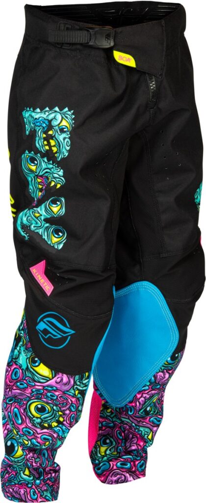 FLY RACING 2026 Kinetic Mutant Youth Pants — Black/Multi Color — MUTANT