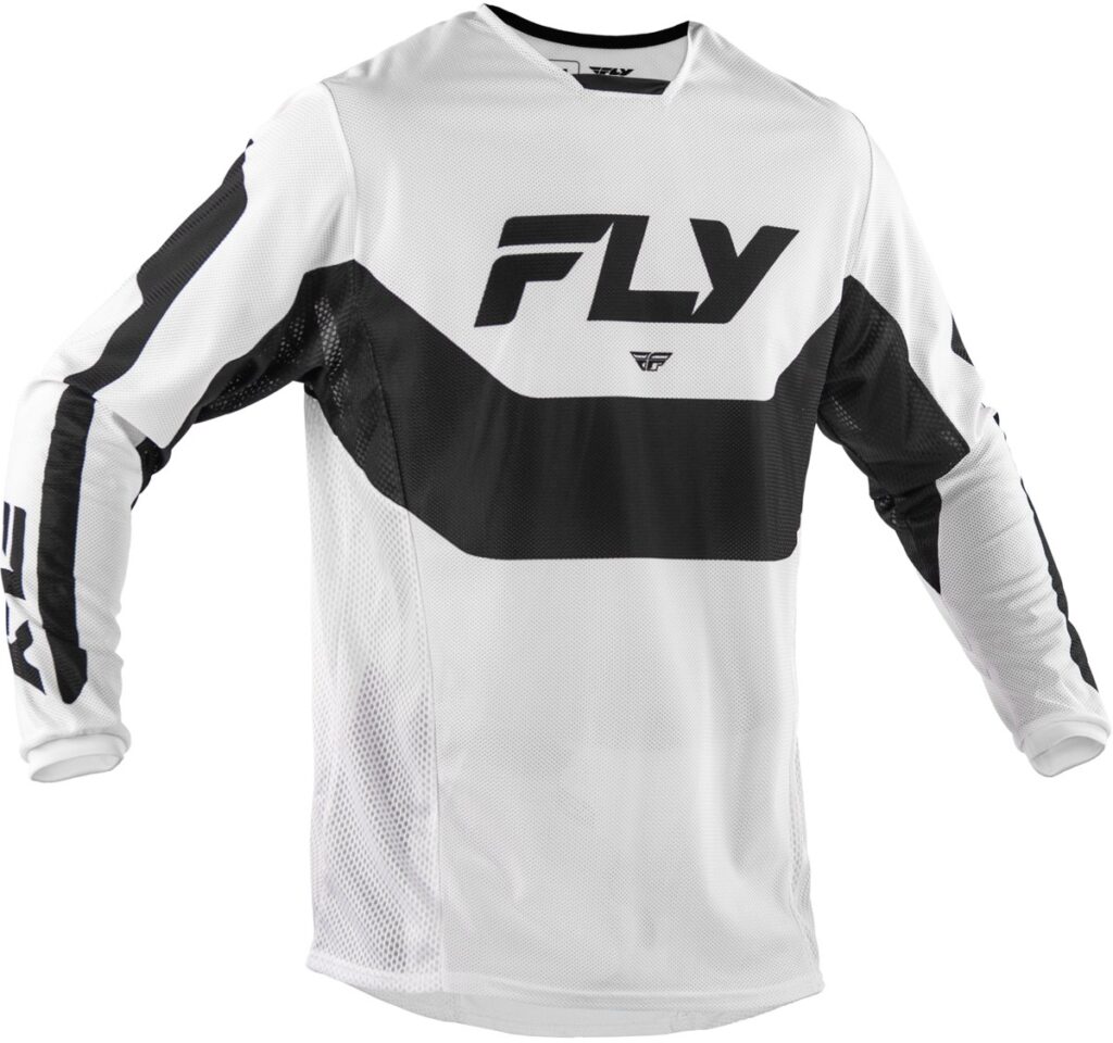 FLY RACING Kinetic Mesh Jersey (2026.5) — White/Black