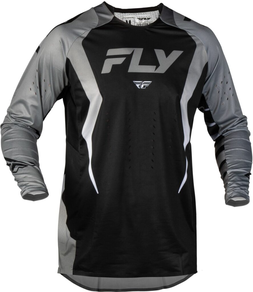 FLY RACING Evolution DST Bolt Jersey (2027) — Black/Grey — BOLT