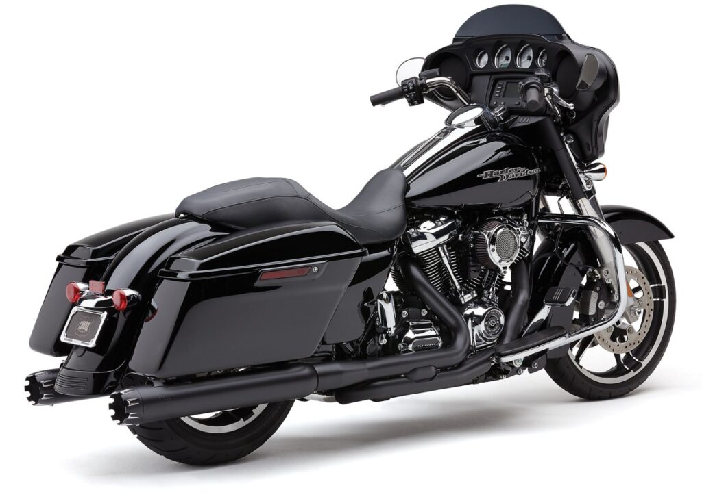 COBRA 4" Dual Cut Tip Slip-On Black Flh/Flt 17-25 - 6267RB