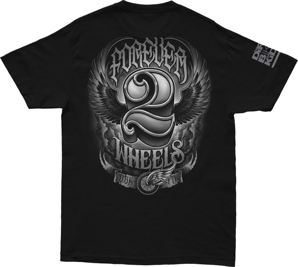 DBK Two Wheels Tee (2026) — Black