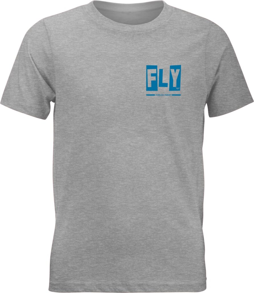 FLY RACING Fly Punk Youth Tee — Grey — PUNK