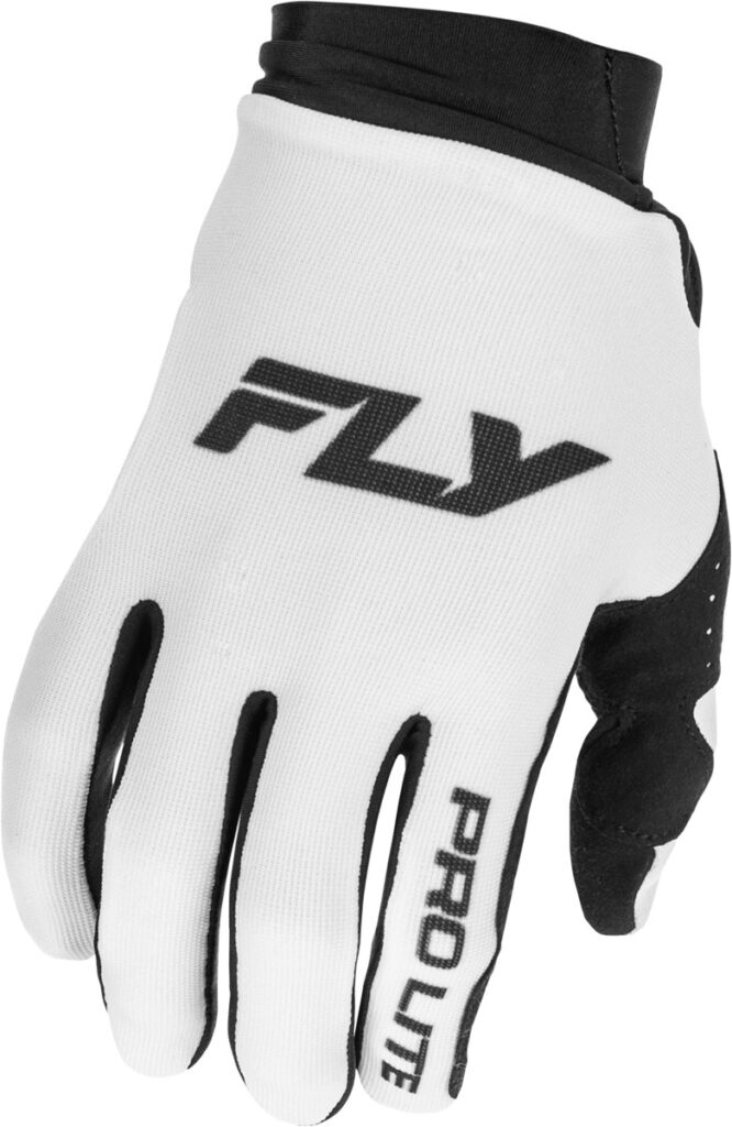 FLY RACING Pro Lite Gloves (2026) — White/Black