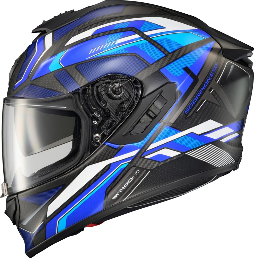 SCORPION EXO EXO-ST1400 EVO Carbon Helmet — Blue — HEX