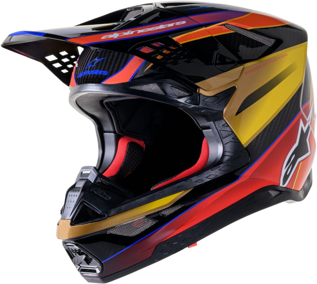 ALPINESTARS S-M10 Helmet — Gold Yellow/Rio Red — ERA