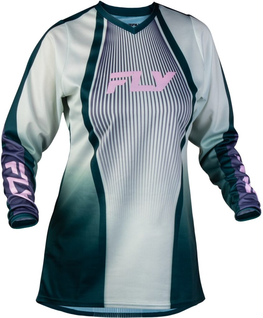 FLY RACING Women's F-16 Lift Jersey (2027) — Green/Purple/Pink — LIFT