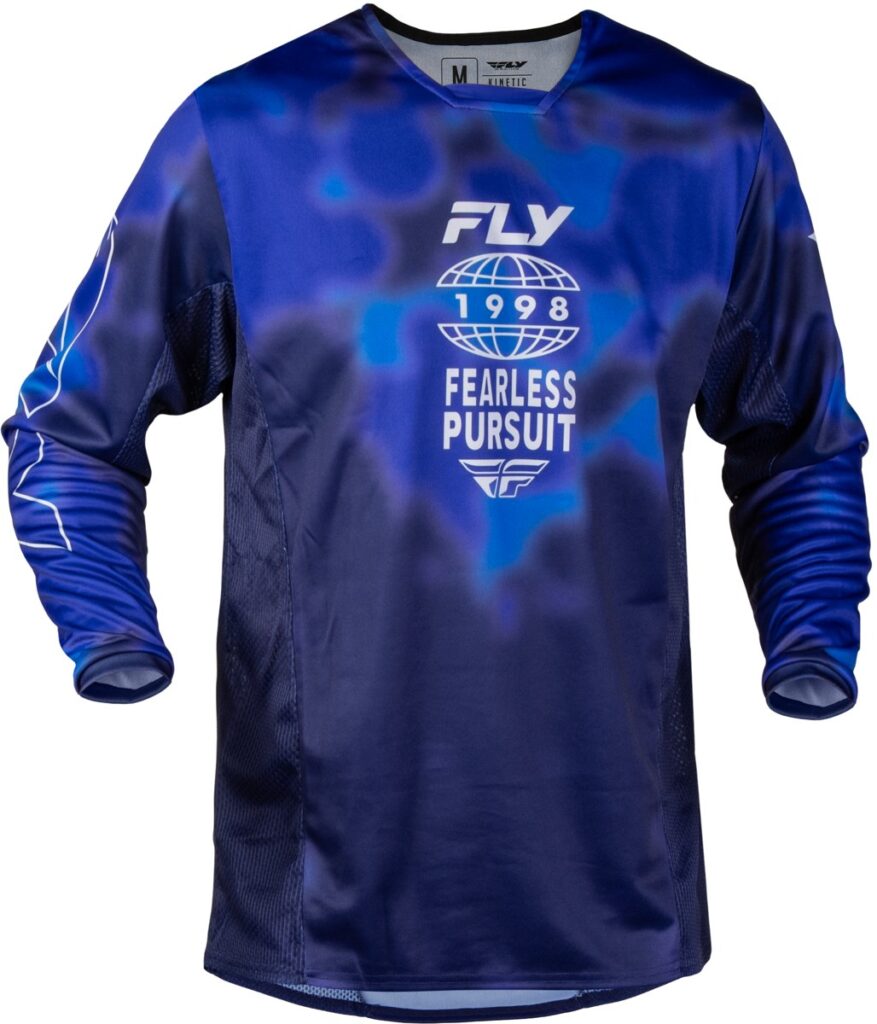 FLY RACING Kinetic Blur Jersey (2027) — Blue/Navy — BLUR