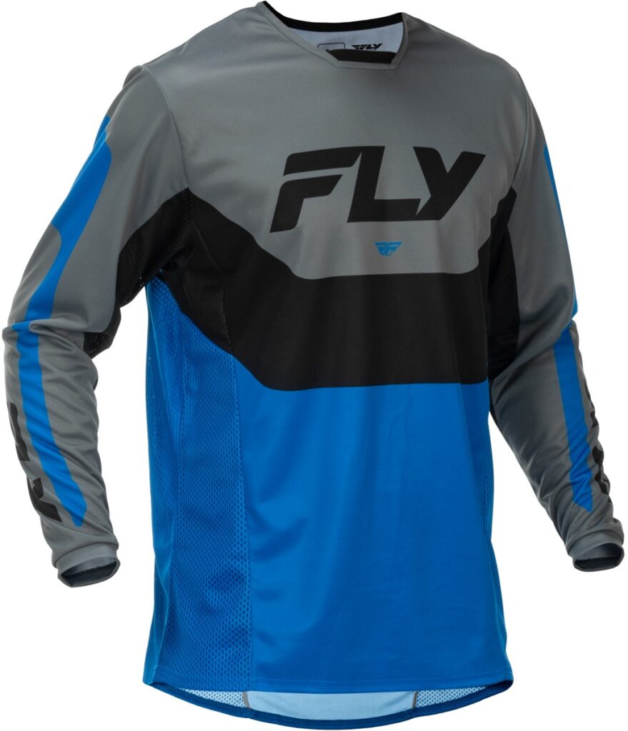 FLY RACING 2026 Kinetic Jersey — Blue/Grey/Black