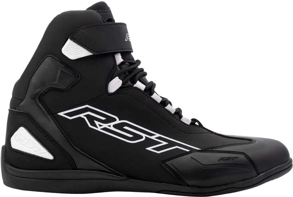 RST Sabre Moto CE Shoe — Black/Black/White